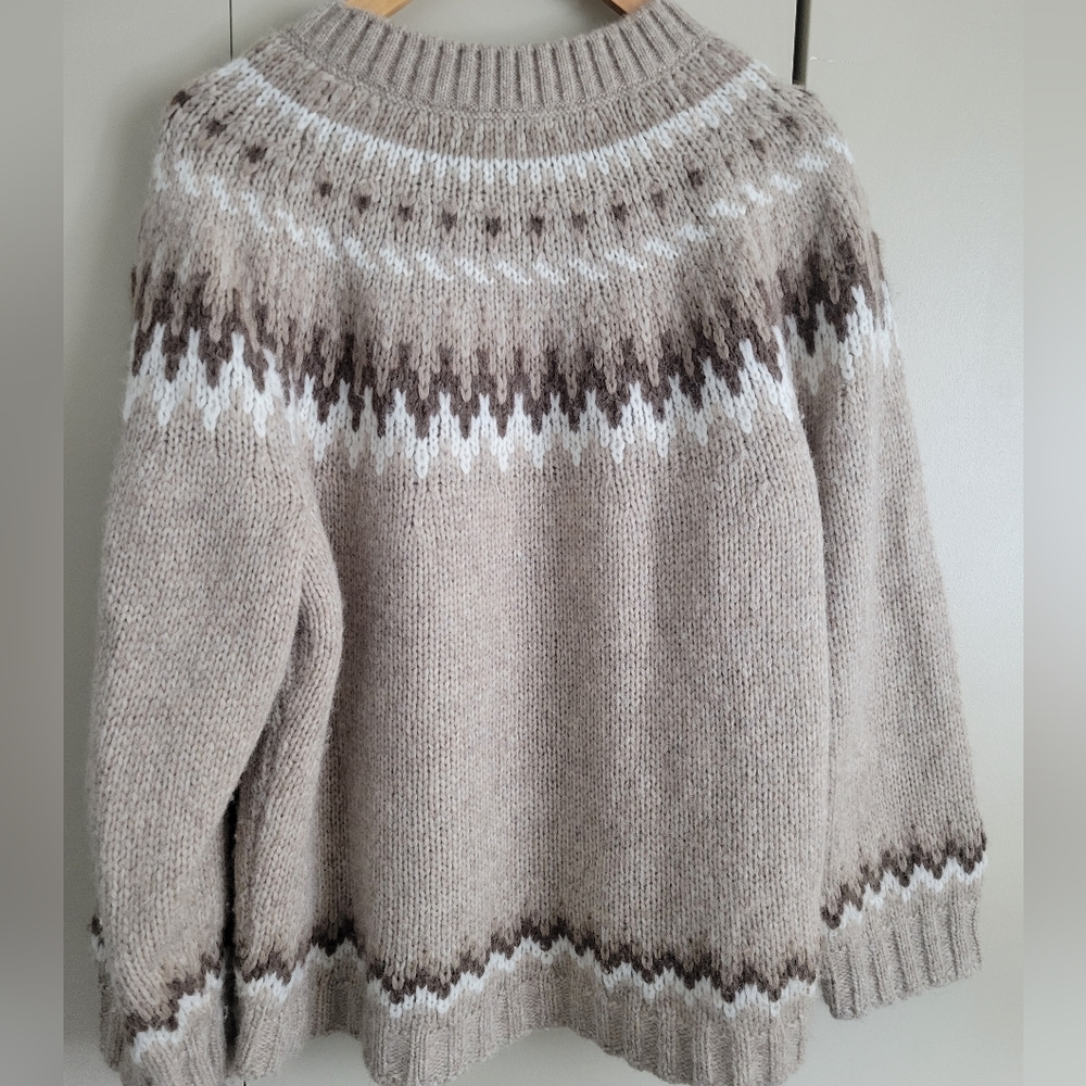 BUCK MASON Fireside Fairisle Sweater Medium - Picture 3 of 7